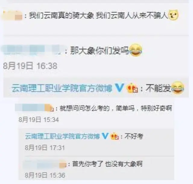 昆明一高校发放“大象驾驶证”网络走红！网友：大象发吗？