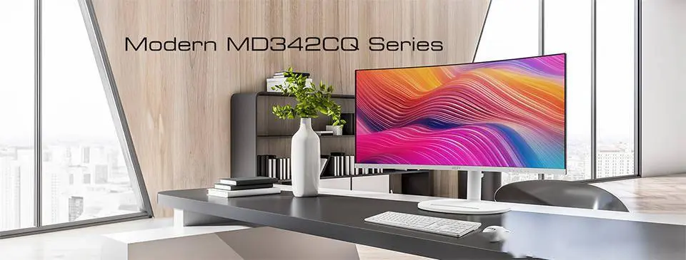 微星推出 Modern MD342CQP 涌现器：21:9 1440p 120Hz 曲面带鱼屏