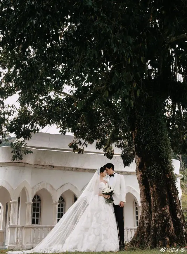 “这一次终于确实穿上了我方的婚纱！”陈乔恩婚纱写照首度公开