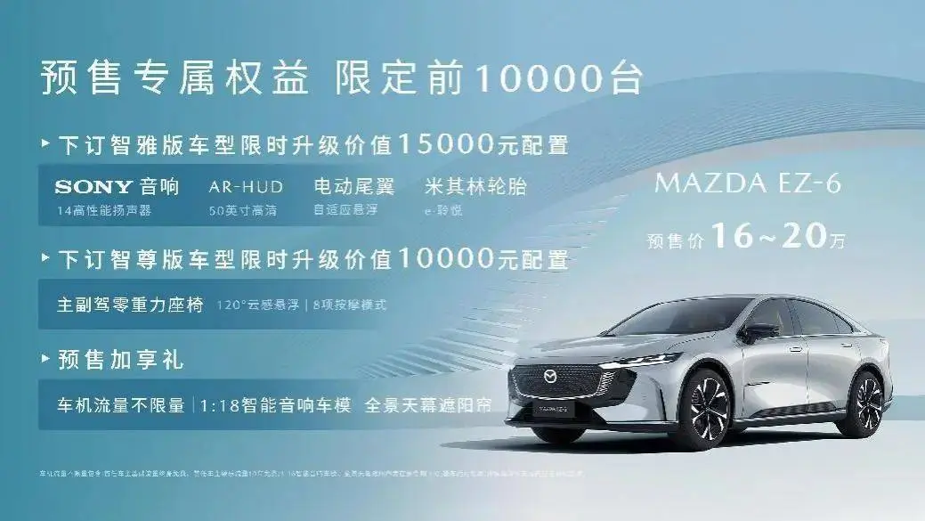 从MAZDA EZ-6初始，该编削对合股新能源的观念了