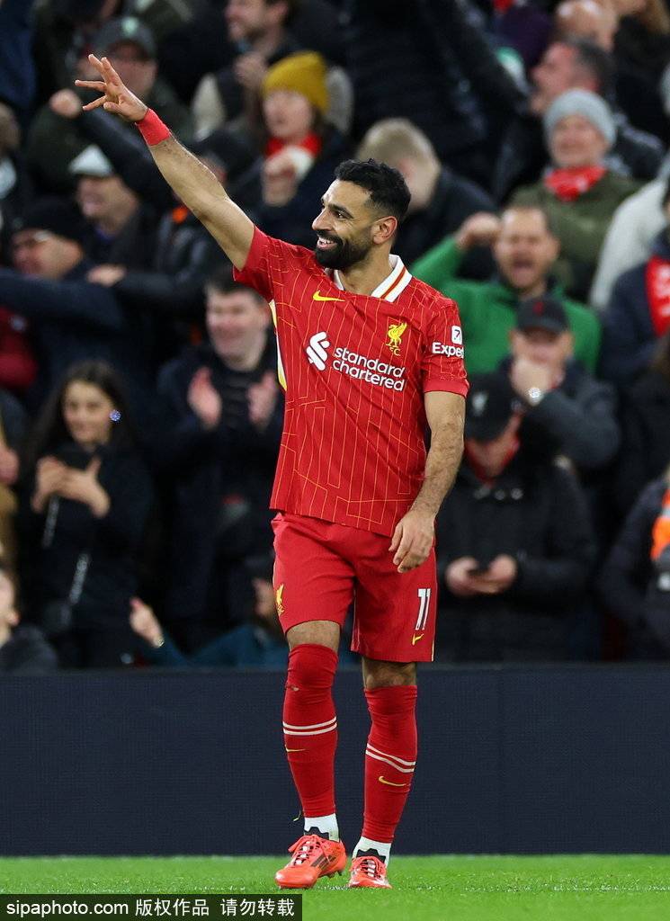 英超-萨拉赫传射立功 利物浦2-0曼城以9分领跑积分榜