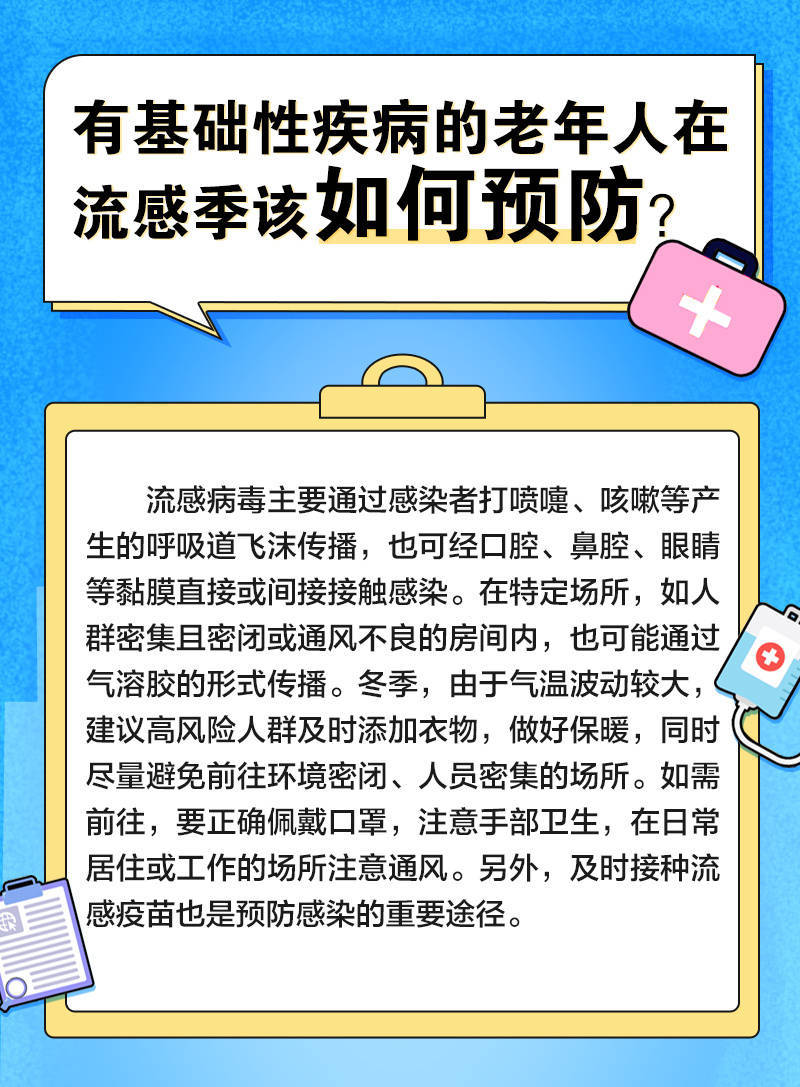 流感季，有基础性疾病的老年人如何安稳过冬?