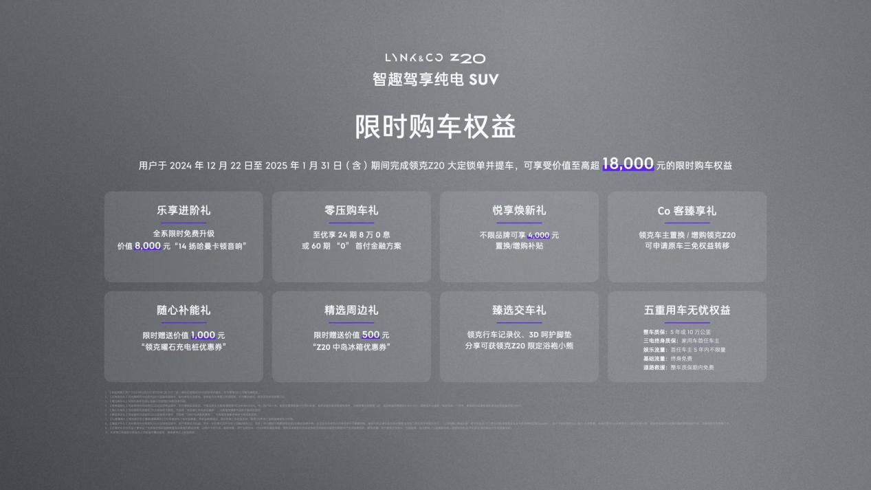 领克Z20上市 13.59万起售 15万级别树立丰富