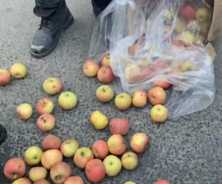 女子压坏四个苹果遭索赔百元，摊贩：其他苹果有心理阴影卖不出去了