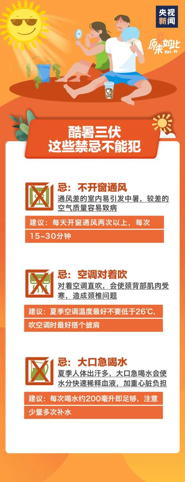 今天起正式入伏,三伏天有哪些禁忌不能犯?