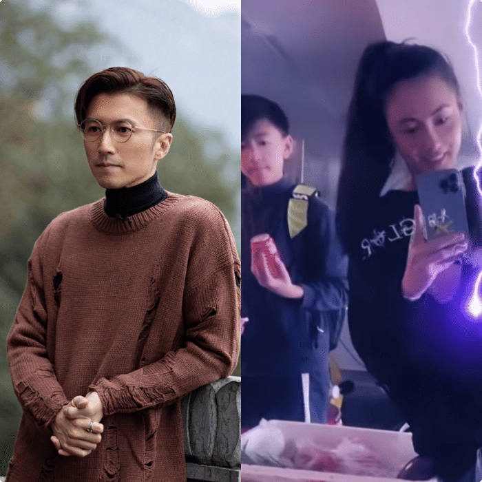 张柏芝自称与长子拍拖，依偎在儿子身上，Lucas比妈妈高半头