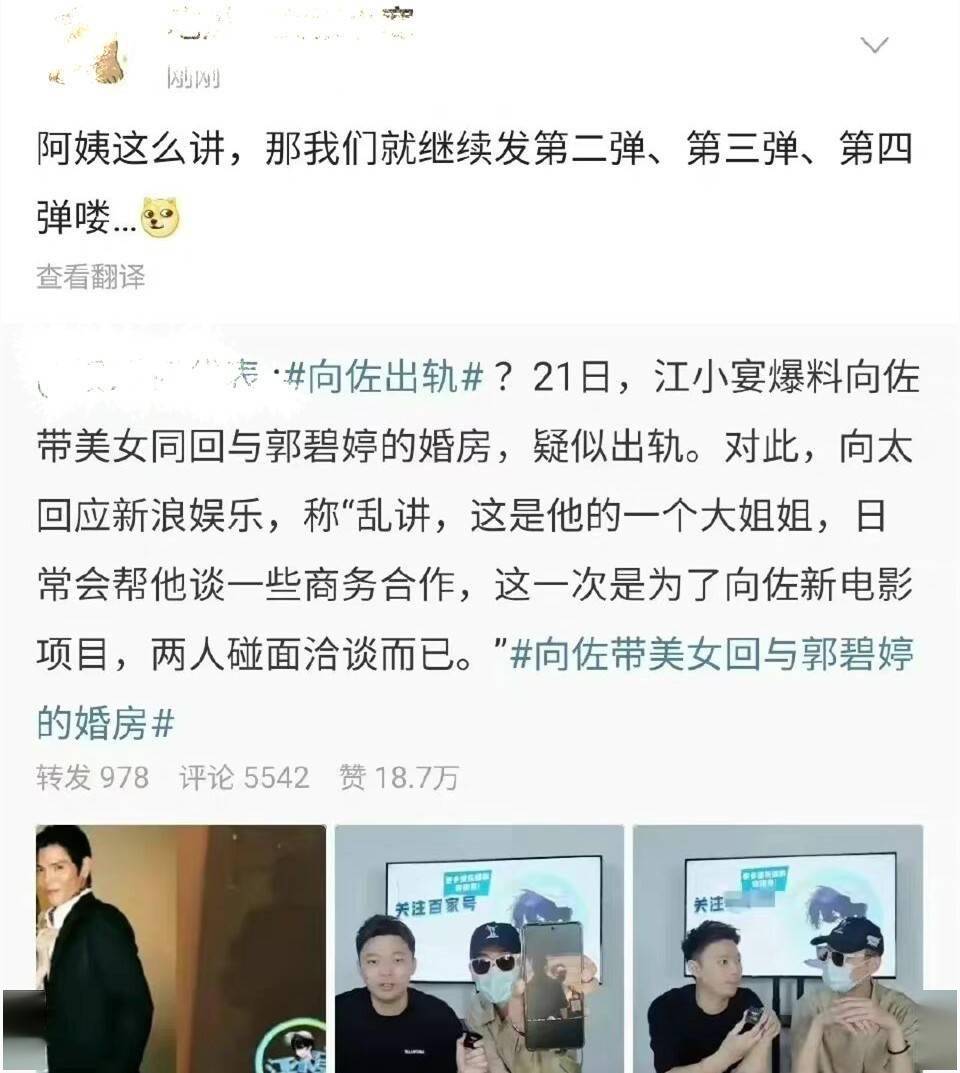 妻子刚生二胎，向佐就出轨？郭碧婷该何去何从？